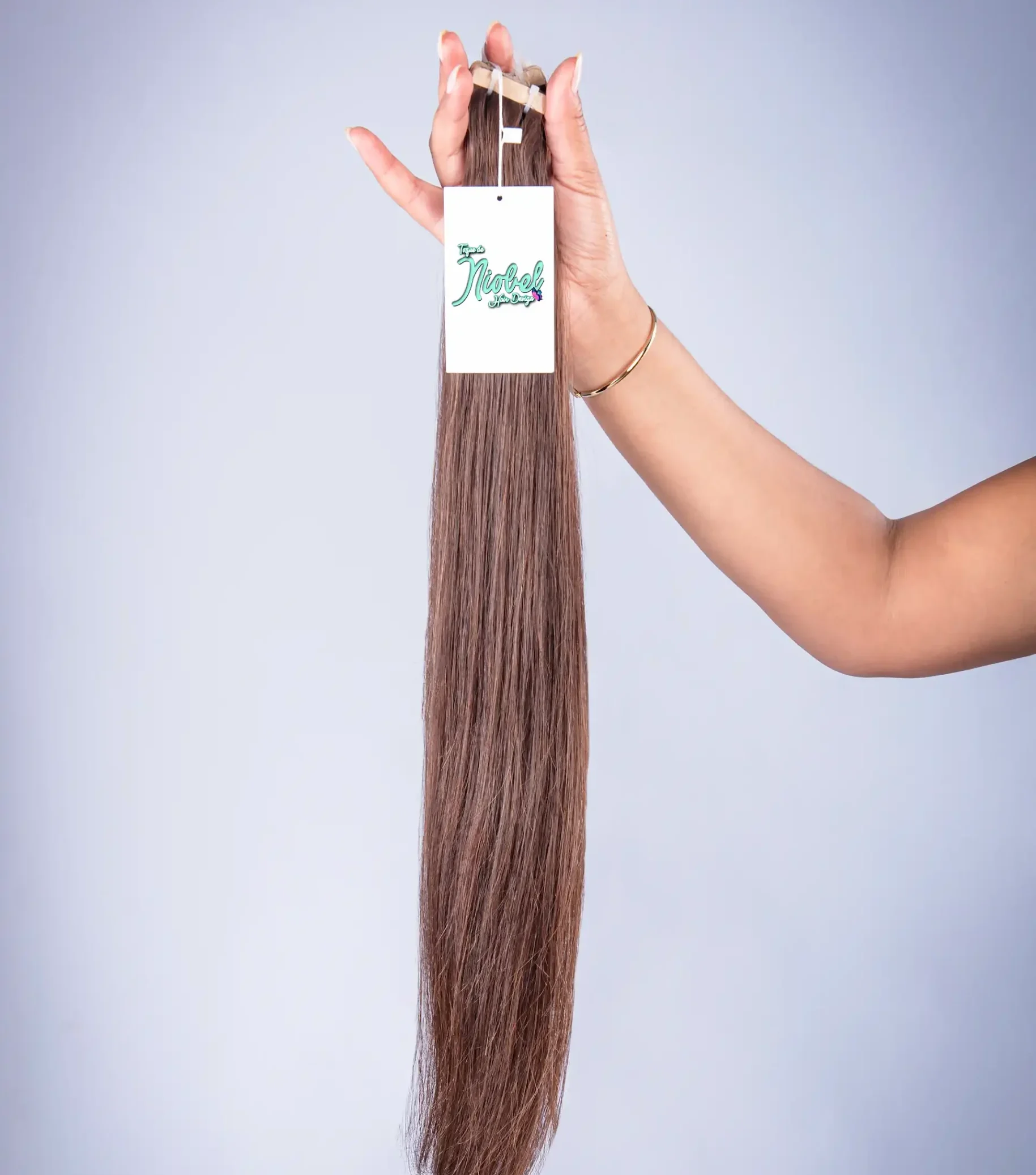 Light Brown #2 Tape Hair Extensions (1)